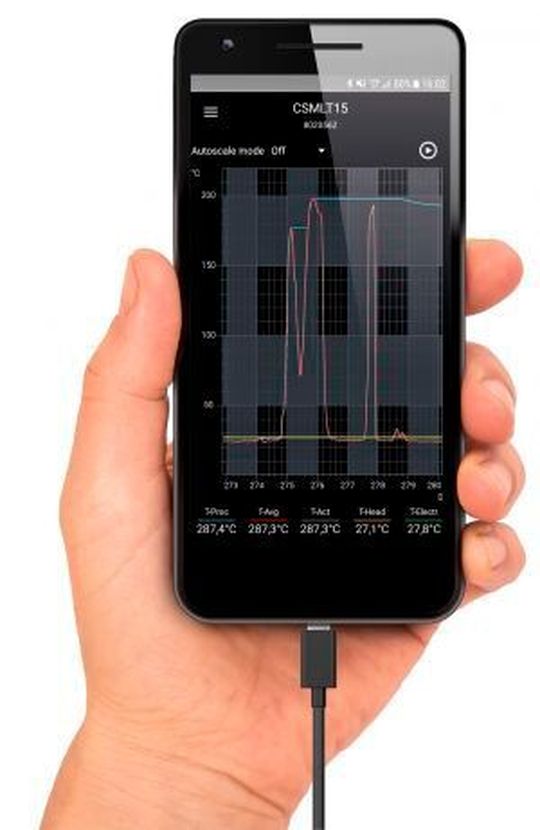Optris IR-mobile-App für Android Smartphones und Tablets Optris IR-mobile-App für Android Smartphones und Tablets