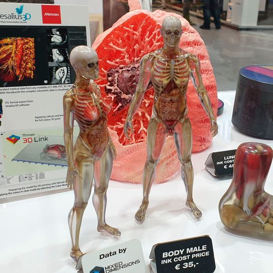 The Mimaki display showed a variety of objects, all showcasing the different strengths and possibilities. The Mimaki display showed a variety of objects, all showcasing the different strengths and possibilities.