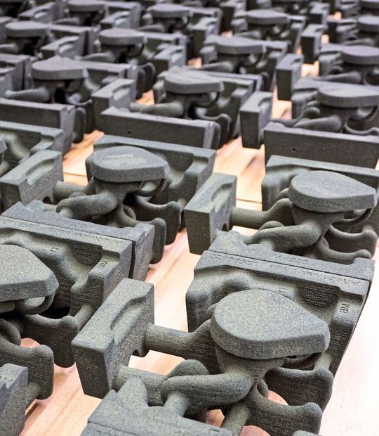 3D gefertigte Sandkerne 3D gefertigte Sandkerne