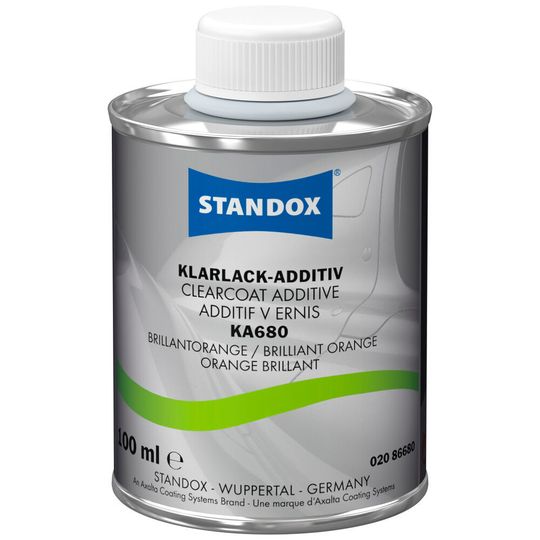 Das Klarlackadditiv Standox-Brillant-Orange wurde speziell für orange Farbtöne entwickelt. Das Klarlackadditiv Standox-Brillant-Orange wurde speziell für orange Farbtöne entwickelt.