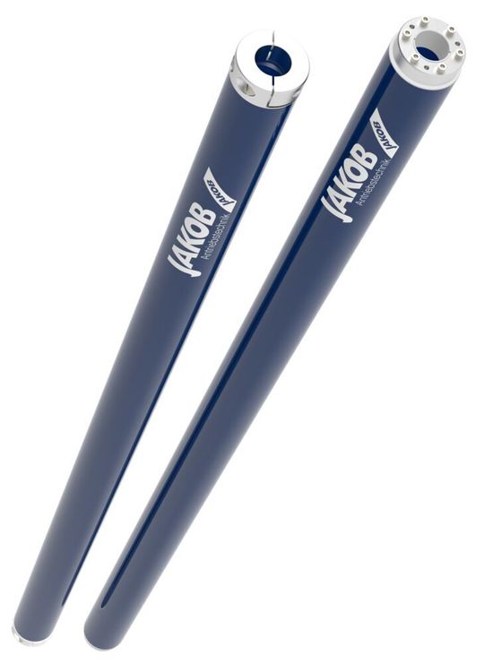 Bei der Simple-Flex-Kupplung wurden die Funktionsträger auf das Wesentliche reduziert. Geblieben sind die Naben und die CFK-Welle.