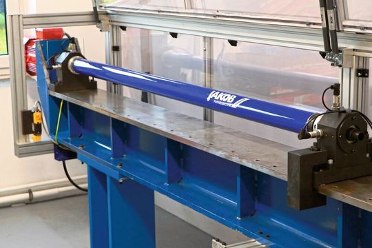 Seit Anfang 2019 steht der Prüfstand bei Jakob Antriebstechnik. Er ermöglicht Drehzahltests mit Drehzahlen bis 12.000 min-1.