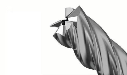 Grâce à ses séparateurs de copeaux, son arrosage au centre, son âme conique et sa conception innovante, la KOR 5 est en passe de transformer l´usinage de l´aluminium. Grâce à ses séparateurs de copeaux, son arrosage au centre, son âme conique et sa conception innovante, la KOR 5 est en passe de transformer l´usinage de l´aluminium.