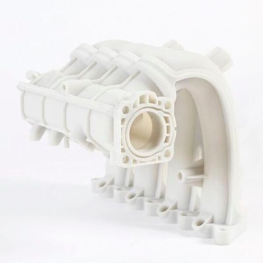 Featured here is an air intake manifold made with Sinterline Technyl PA6 powders. Sinterline Technyl powders, the first polyamide 6 (PA6) powder range designed for SLS, yield the mechanical and thermal performance required to make 3D parts printing for functional prototyping and low-to-medium volume production. Featured here is an air intake manifold made with Sinterline Technyl PA6 powders. Sinterline Technyl powders, the first polyamide 6 (PA6) powder range designed for SLS, yield the mechanical and thermal performance required to make 3D parts printing for functional prototyping and low-to-medium volume production.