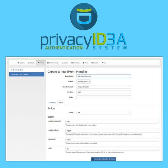 Version 3.2 von privacyIDEA bringt zwei neue Event-Handler-Module, mit denen sich Workflows hochgradig individualisieren lassen. Version 3.2 von privacyIDEA bringt zwei neue Event-Handler-Module, mit denen sich Workflows hochgradig individualisieren lassen.