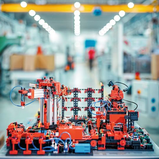 Maintenance and control of a production can also be imitated with the small factory. Maintenance and control of a production can also be imitated with the small factory.
