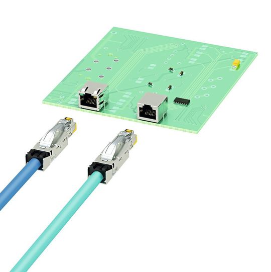 Bild 2: Kabel- und Gerätesteckverbinder der Serie RJ45 Industrial wurden für industrielle und semiindustrielle Anwendungen konzipiert. Bild 2: Kabel- und Gerätesteckverbinder der Serie RJ45 Industrial wurden für industrielle und semiindustrielle Anwendungen konzipiert.
