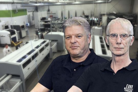 „Eurocircuits hat sich in diesem Jahr hauptsächlich auf Flexibilität und Qualität konzentriert, um die Standardlieferzeiten deutlich zu senken“, Dirk Stans (l.) und Luc Smets, Geschäftsführende Gesellschafter „Eurocircuits hat sich in diesem Jahr hauptsächlich auf Flexibilität und Qualität konzentriert, um die Standardlieferzeiten deutlich zu senken“, Dirk Stans (l.) und Luc Smets, Geschäftsführende Gesellschafter