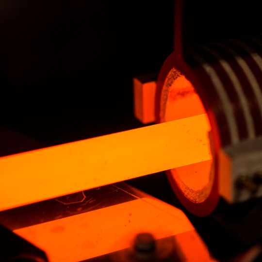 In its XTP treatment process, Steeltec applies heat and mechanical force in a highly controlled manner to impart to the steel an extremely homogeneous, fine-grained microstructure. In its XTP treatment process, Steeltec applies heat and mechanical force in a highly controlled manner to impart to the steel an extremely homogeneous, fine-grained microstructure.