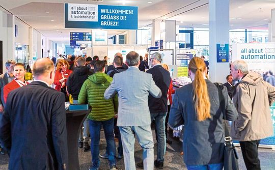 2019 konnten die all about automation Messen in Hamburg, Essen, Leipzig und Friedrichshafen zusammen über 600 Aussteller verzeichnen. 2019 konnten die all about automation Messen in Hamburg, Essen, Leipzig und Friedrichshafen zusammen über 600 Aussteller verzeichnen.