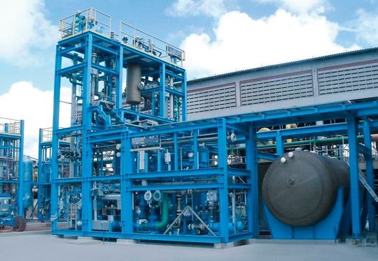 Modulare Chlorproduktionsanlage von Thyssenkrupp in Brasilien. Modulare Chlorproduktionsanlage von Thyssenkrupp in Brasilien.