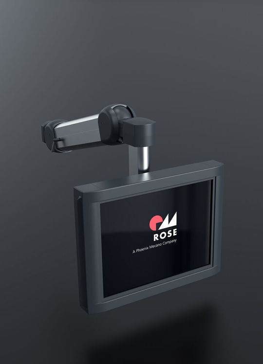 Über das höhenverstellbare Geräteträgersystem GTV light können Bedienpanels schnell an die Maschine angebunden werden.