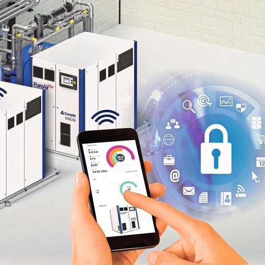 Smart Maintenance bei der Überwachung von Kompressoren ist mit Iconn in der Basisversion ohne Investitionskosten erreichbar. Smart Maintenance bei der Überwachung von Kompressoren ist mit Iconn in der Basisversion ohne Investitionskosten erreichbar.