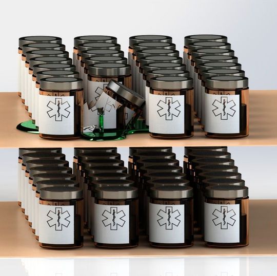 Geht bei der Palettierung etwas zu Bruch, soll Liquim vermeiden, dass Waren in anderen Schichten verschmutzt werden. Geht bei der Palettierung etwas zu Bruch, soll Liquim vermeiden, dass Waren in anderen Schichten verschmutzt werden.