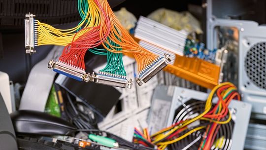 Elektroschrott birgt viele wertvolle Rohstoffe, die bisher nur unzureichend recycelt werden (können). Elektroschrott birgt viele wertvolle Rohstoffe, die bisher nur unzureichend recycelt werden (können).