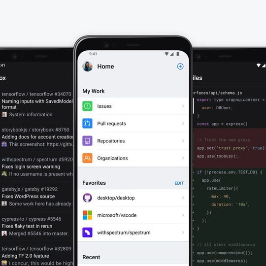 Die Android-Version von GitHub for Mobile funktioniert auf auch auf alten Geräten und bringt einen Dark Mode mit. Die Android-Version von GitHub for Mobile funktioniert auf auch auf alten Geräten und bringt einen Dark Mode mit.