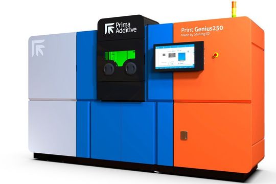 Der Bauraum der SLM-Maschine Print Genius 250 von Prima Additive ist 262 mm × 262 mm × 350 mm groß. Der Bauraum der SLM-Maschine Print Genius 250 von Prima Additive ist 262 mm × 262 mm × 350 mm groß.