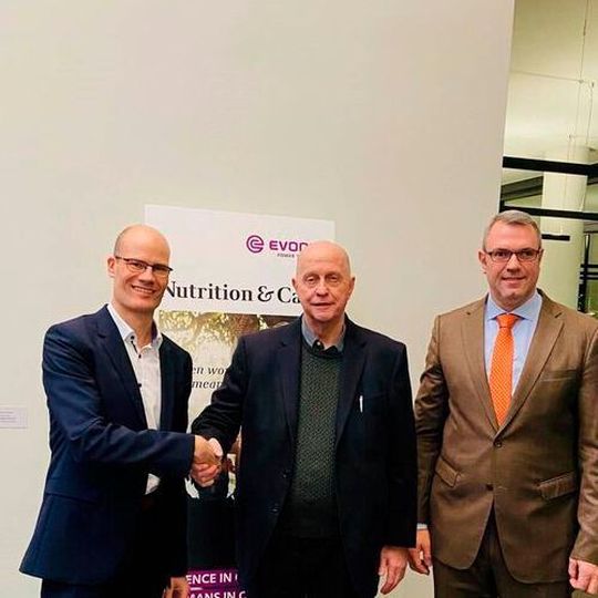 Tammo Boinowitz, head of the Care Solutions business line at Evonik and Joe San Filippo, CEO and founder of Wilshire Technologies. Tammo Boinowitz, head of the Care Solutions business line at Evonik and Joe San Filippo, CEO and founder of Wilshire Technologies.