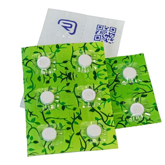 Recycelbare Push Packs aus Polyolefin-Laminat Recycelbare Push Packs aus Polyolefin-Laminat