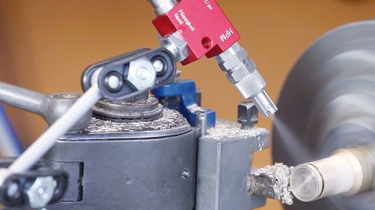 Minimalmengenschmierung dank idealem Auftrag.