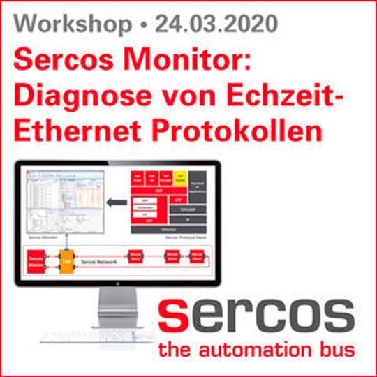 Erfahren Sie am Beispiel des Sercos Automatisierungsbusses, wie eine Netzwerkdiagnose komfortabel und effizient durchgeführt werden kann. Erfahren Sie am Beispiel des Sercos Automatisierungsbusses, wie eine Netzwerkdiagnose komfortabel und effizient durchgeführt werden kann.