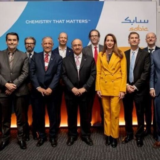 Sabic outlined intentions to help close the loop on plastic recycling with global business figures and policy makers at the World Economic Forum in Davos, Switzerland. Sabic outlined intentions to help close the loop on plastic recycling with global business figures and policy makers at the World Economic Forum in Davos, Switzerland.