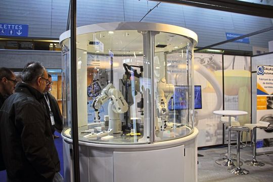 Eine Vorstellung der Industrie von morgen konnten sich die Besucher der Messe Be 4.0 in Mulhouse (Frankreich) machen. Eine Vorstellung der Industrie von morgen konnten sich die Besucher der Messe Be 4.0 in Mulhouse (Frankreich) machen.