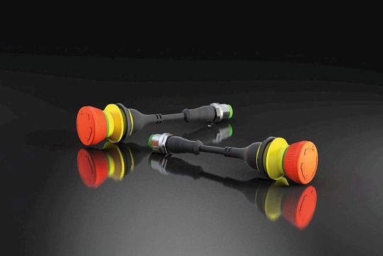 Die Baureihe Shortron M12 wird durch den Not-Halt mit 4-poligem M12 Kabelanschluss für die Einbauöffnung 22,3 mm ergänzt. Die Baureihe Shortron M12 wird durch den Not-Halt mit 4-poligem M12 Kabelanschluss für die Einbauöffnung 22,3 mm ergänzt.