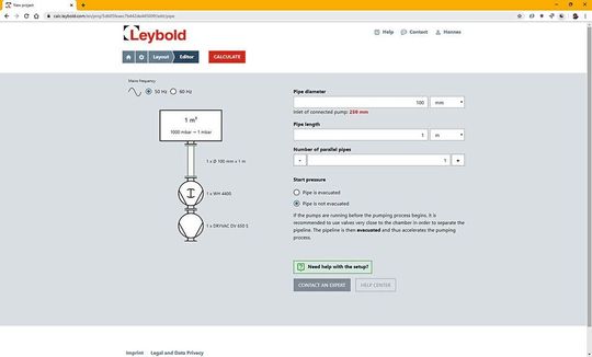 Leybold Calculator Leybold Calculator