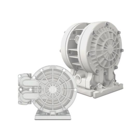 Velocity Series AODD Pumps have an extremely low startup pressure of 15 psi (1.03 bar) and produce a dry suction lift of up to 16 feet (4.9 m). Velocity Series AODD Pumps have an extremely low startup pressure of 15 psi (1.03 bar) and produce a dry suction lift of up to 16 feet (4.9 m).