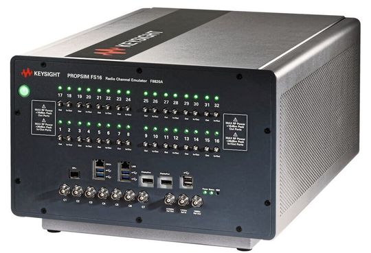 Emulator für 5G: Keysight bringt mit dem PROPSIM FS16 ein praktisches Tischgerät heraus, um die Frequenzbänder für 5G NR zu verifizieren. Emulator für 5G: Keysight bringt mit dem PROPSIM FS16 ein praktisches Tischgerät heraus, um die Frequenzbänder für 5G NR zu verifizieren.