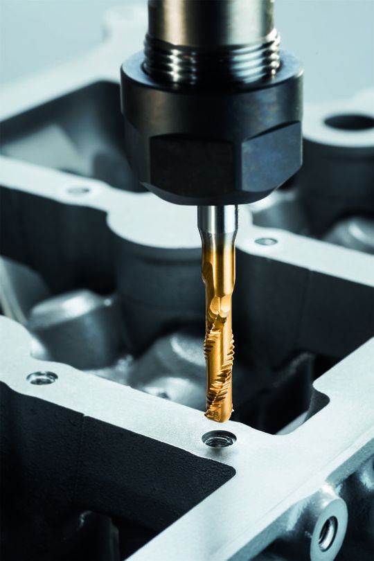 Die Gewindetechnologie Tunch Tap schont Ressourcen in der Serienfertigung. Sie ermöglicht bis zu 75 Prozent Zeiteinsparung und ist für Minimalmengenschmierung ausgelegt.