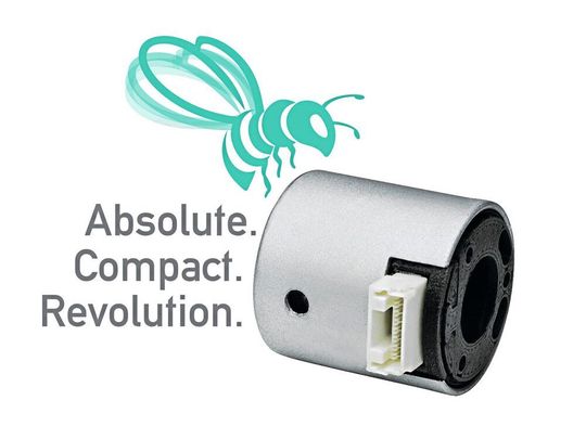 Das 22 mm-Kit von Posital als Prototyp – vorgestellt als weltweit kleinster energieautarker Multiturn-Encoder für integriertes Motor-Feedback. Das 22 mm-Kit von Posital als Prototyp – vorgestellt als weltweit kleinster energieautarker Multiturn-Encoder für integriertes Motor-Feedback.
