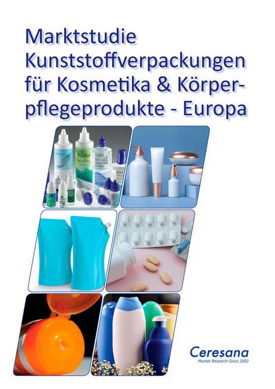 Die aktuelle Studie von Ceresana untersucht die europäische Nachfrage nach Kunststoffverpackungen für Beauty- und Körperpflegeprodukte. Die aktuelle Studie von Ceresana untersucht die europäische Nachfrage nach Kunststoffverpackungen für Beauty- und Körperpflegeprodukte.