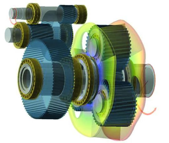 Bild 1: Verformter Planetenträger in der FVA-Workbench.