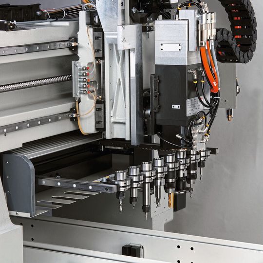 Beispiel für Werkzeugmagazin in Bearbeitungszentren.