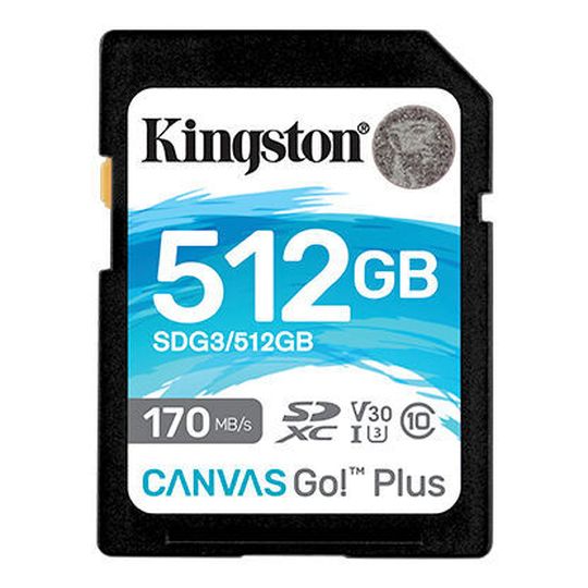Die Karten der Kingston-Baureihen Canvas Select Plus und Go! Plus bieten Speicherkapazitäten bis zu 512 Gigabyte. Die Karten der Kingston-Baureihen Canvas Select Plus und Go! Plus bieten Speicherkapazitäten bis zu 512 Gigabyte.