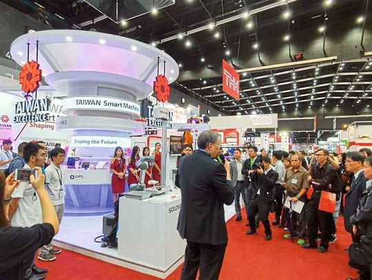 Auf der Manufacturing Expo in Bangkok und der Automation Expo in Mumbai wird es jeweils einen Taiwan Excellence Pavillon geben. Auf der Manufacturing Expo in Bangkok und der Automation Expo in Mumbai wird es jeweils einen Taiwan Excellence Pavillon geben.