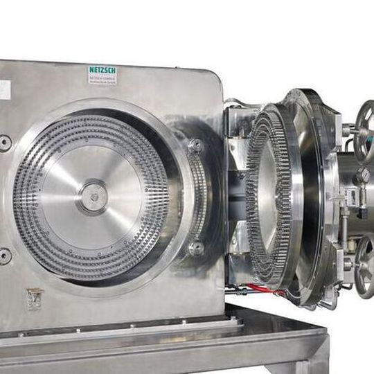 The Fine Impact Mill Condux 680 with pin disc counter rotating design. The Fine Impact Mill Condux 680 with pin disc counter rotating design.