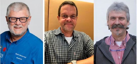 Die drei aktuellen Vorstände des BMW-Motorradhändlerverbandes (v.li.): Michael Kautz, Jochen Ernsting und Volker Faßbender. Die drei aktuellen Vorstände des BMW-Motorradhändlerverbandes (v.li.): Michael Kautz, Jochen Ernsting und Volker Faßbender.