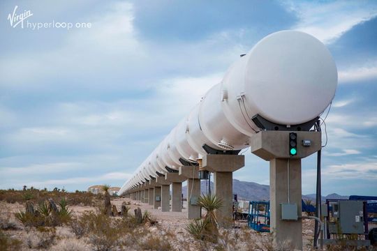 Virgin Hyperloop successfully operated a full-scale hyperloop vehicle using electric propulsion and electromagnetic levitation under near-vacuum conditions.