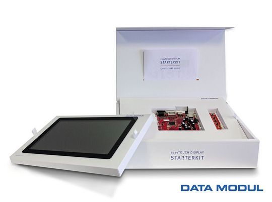 Zum Einstieg in die industrielle PCAP-Touch-Technik bietet Data Modul ein Startkit mit einem Display an. Zum Einstieg in die industrielle PCAP-Touch-Technik bietet Data Modul ein Startkit mit einem Display an.