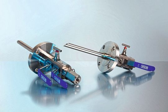 Wikas neuer Monoblock Typ IBF mit Flansch ermöglicht eine Anbindung von Druckmessgeräten an kritische Prozesse, z.B. mit Erdgas oder aggressiven, hochviskosen und kristallinen Medien. Wikas neuer Monoblock Typ IBF mit Flansch ermöglicht eine Anbindung von Druckmessgeräten an kritische Prozesse, z.B. mit Erdgas oder aggressiven, hochviskosen und kristallinen Medien.