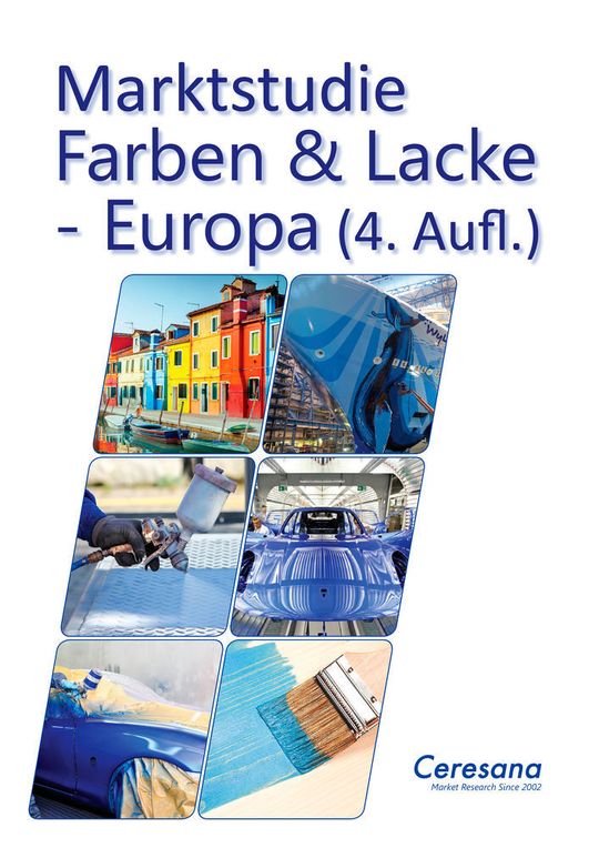 Ceresana hat den gesamten europäischen Markt für Farben und Lacke untersucht. Ceresana hat den gesamten europäischen Markt für Farben und Lacke untersucht.