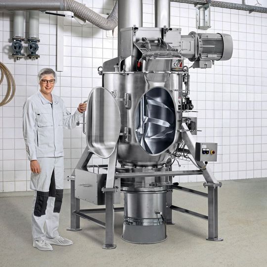 Präzisionsmischer Model KS mit vielen Inspektionstüren in totraumfreier Ausprägung Präzisionsmischer Model KS mit vielen Inspektionstüren in totraumfreier Ausprägung