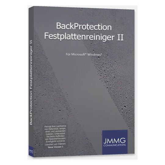 Der BackProtection Festplattenreiniger II schafft Ordnung auf der Festplatte. Der BackProtection Festplattenreiniger II schafft Ordnung auf der Festplatte.