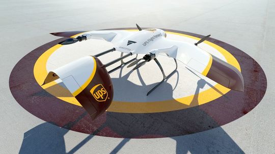 Die Start-, Flug- und Landetechnik der Wingcopter-Drohnen ermöglicht UPS Flight Forward eine Vielzahl neuer Anwendungen und Services. Die Start-, Flug- und Landetechnik der Wingcopter-Drohnen ermöglicht UPS Flight Forward eine Vielzahl neuer Anwendungen und Services.