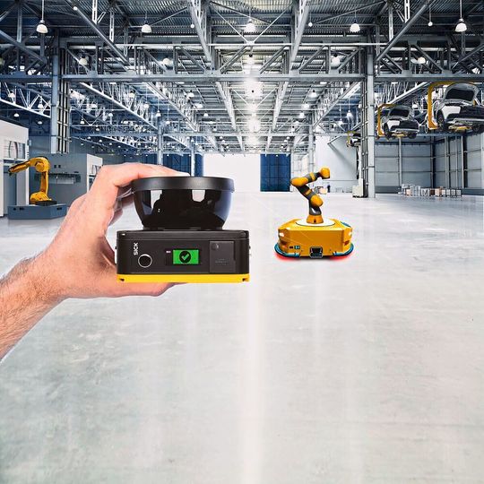 Der Laserscanner wurde speziell für eine Intralogistik entwickelt, in der die autonomen Fahrzeuge unterschiedlichster Art immer kleiner, wendiger und vielseitiger werden. Der Laserscanner wurde speziell für eine Intralogistik entwickelt, in der die autonomen Fahrzeuge unterschiedlichster Art immer kleiner, wendiger und vielseitiger werden.