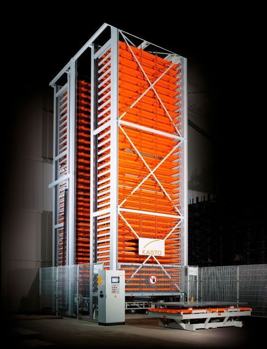 Kasto bietet für sein Turmlagersystem Unitower ab sofort eine Pick-by-Light-Funktion an. Kasto bietet für sein Turmlagersystem Unitower ab sofort eine Pick-by-Light-Funktion an.
