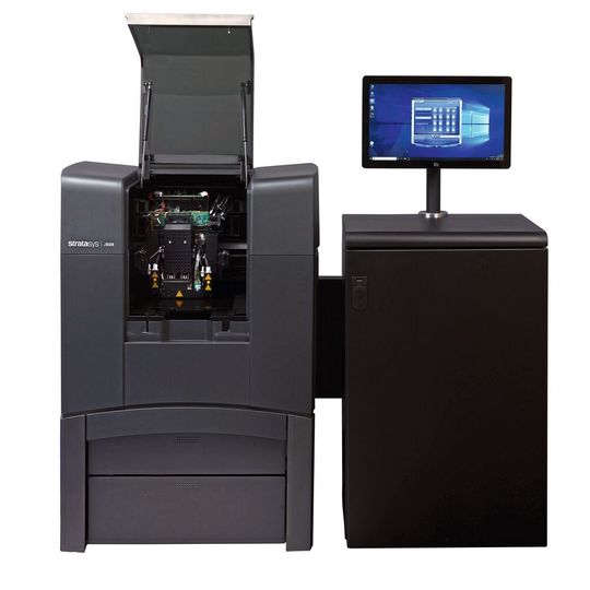 Stratasys J826 3D Printer extends the power of world-class J8-series 3D printers to mid-volume enterprise shops and educational institutions. Stratasys J826 3D Printer extends the power of world-class J8-series 3D printers to mid-volume enterprise shops and educational institutions.